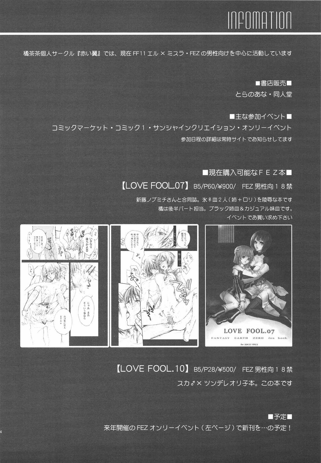(C75) [Akai Tsubasa] LOVE FOOL.10 (Fantasy Earth Zero) 