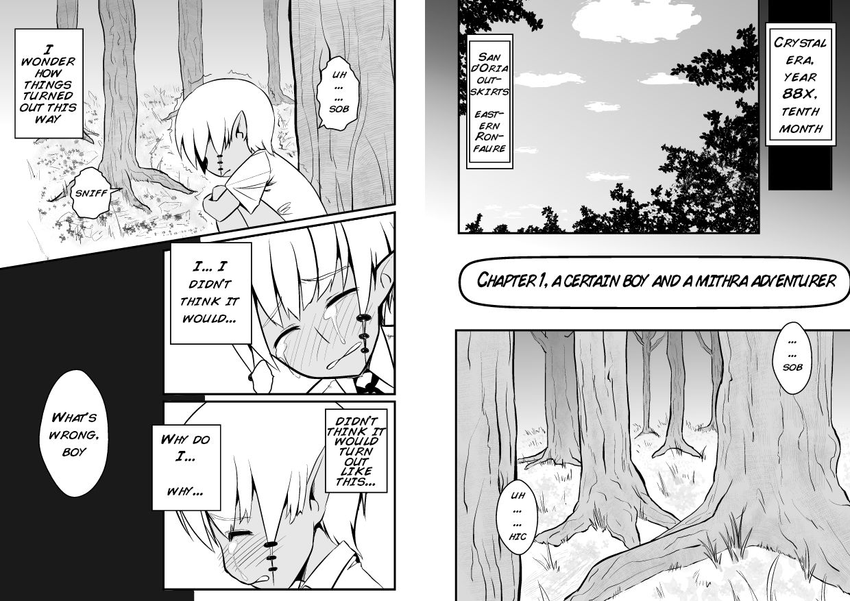 [Jagausa] Toaru Seinen to Mithra Ch. 1 | A Certain Boy and Mithra Chapter 1 (Final Fantasy XI) [English] [Inflatechan Anon] [じゃがうさ] とある青年とミスラ 第1話 (ファイナルファンタジーXI) [英訳]