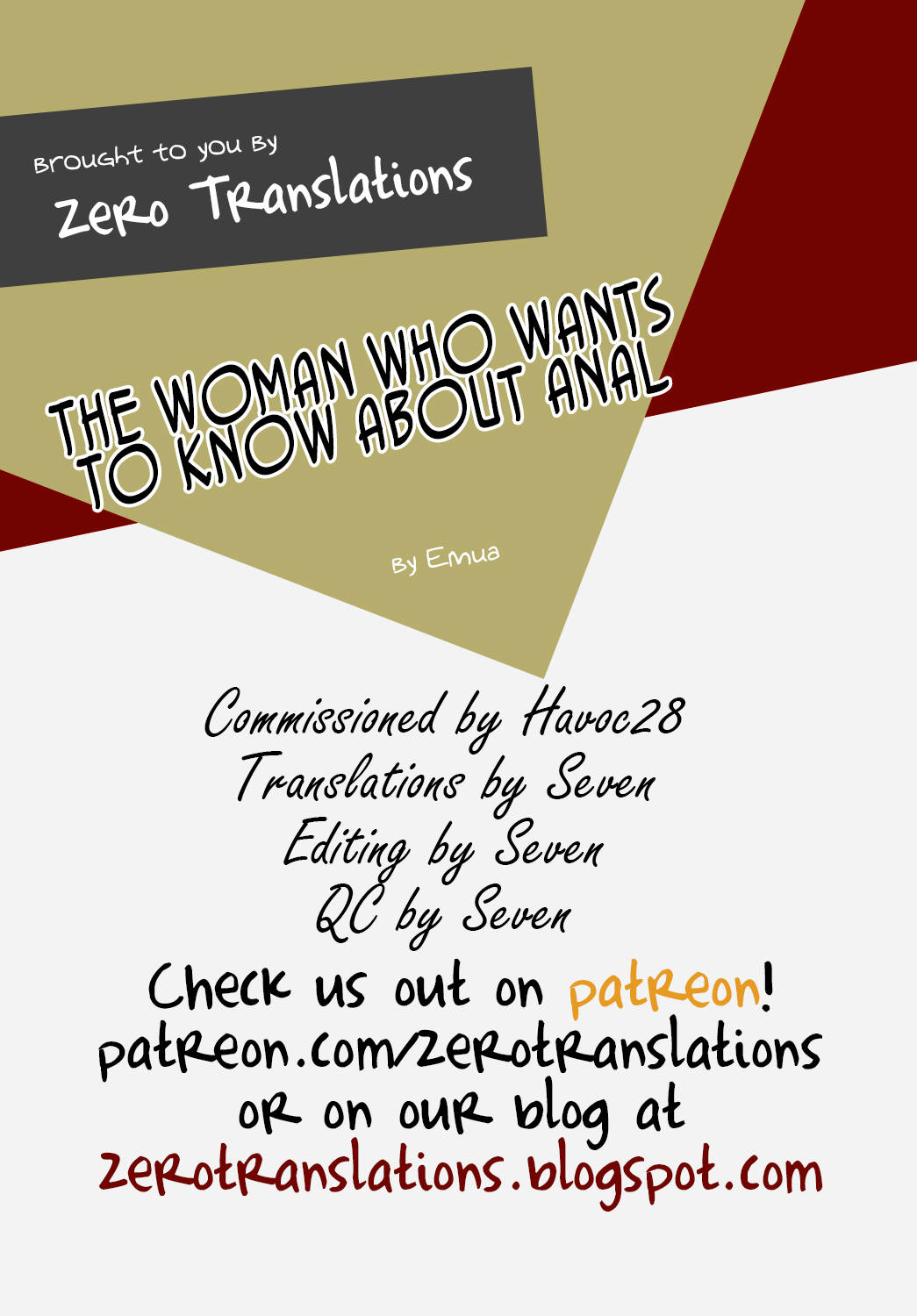 [Emua] Shiritagari Joshi | The Woman Who Wants to Know About Anal Ch. 1 (Action Pizazz 2017-09) [English] [Zero Translations] [Digital] [えむあ] しりたがり女子 第1話 (アクションピザッツ 2017年9月号) [英訳] [DL版]