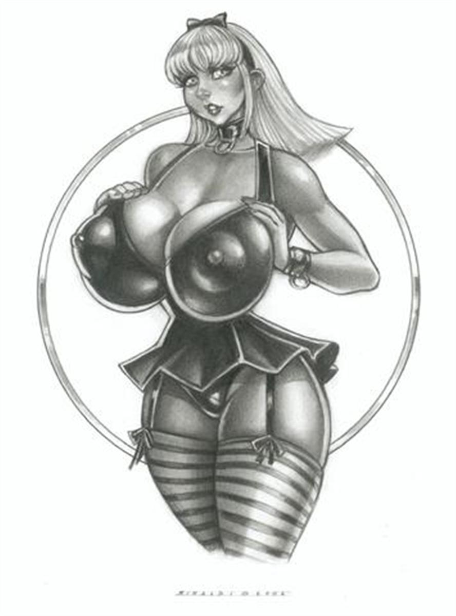VICTOR RINALDI ART - Huge Tits drawings #8 